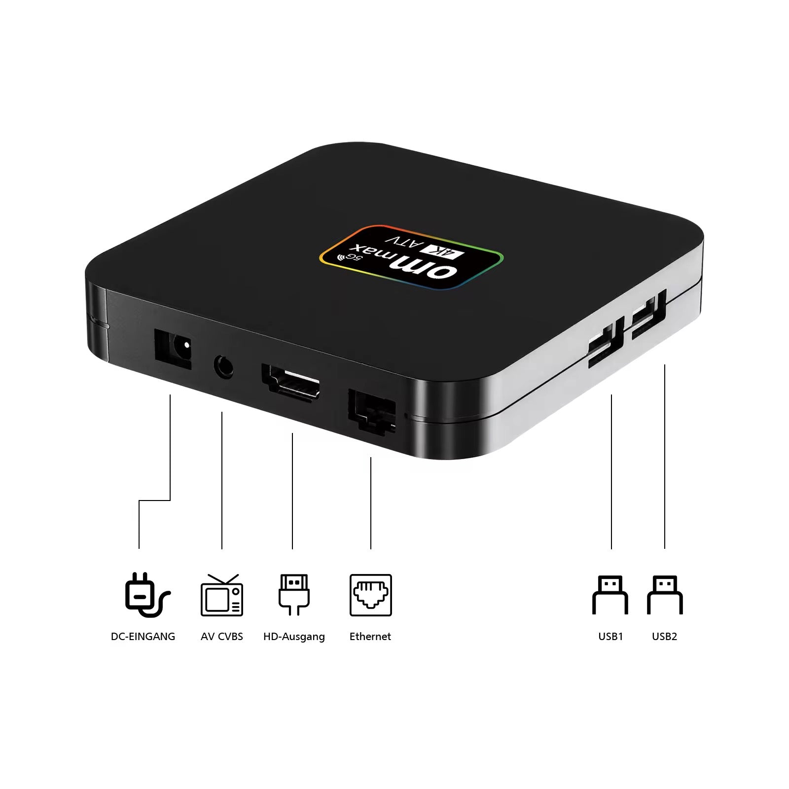 OM max 4k Android TV BOX